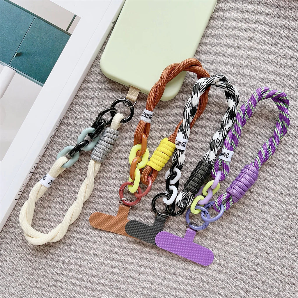 Phone Wrist Strap with Keychain Pendant