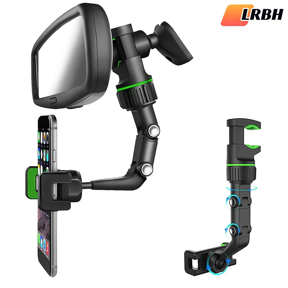 360° Rearview Mirror Phone Mount