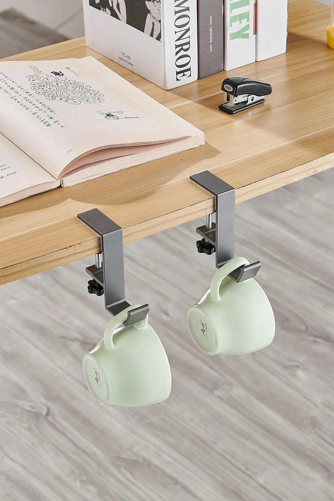 Multi-Function Desk Edge Headphone & Bag Hook