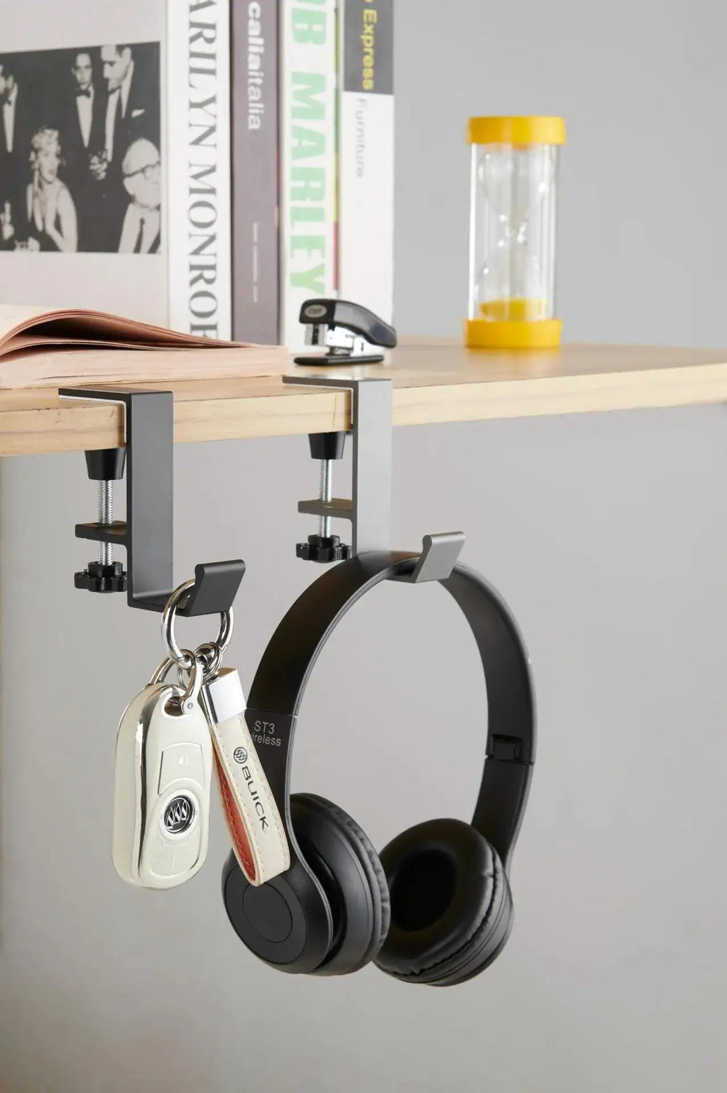 Under Desk Hook & Headphone Stand