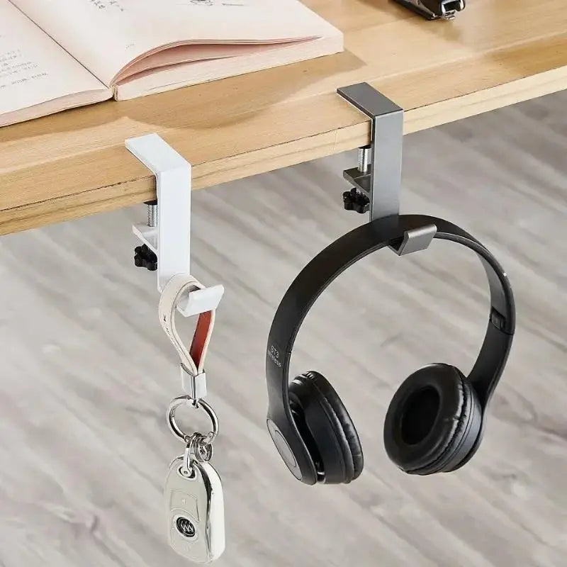 Under Desk Hook & Headphone Stand