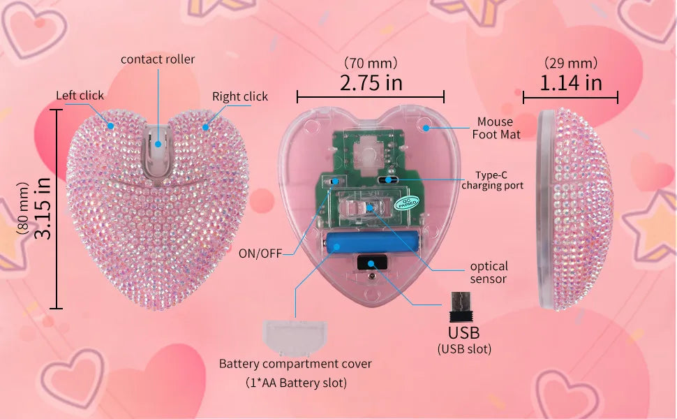 Wireless Diamond Mouse