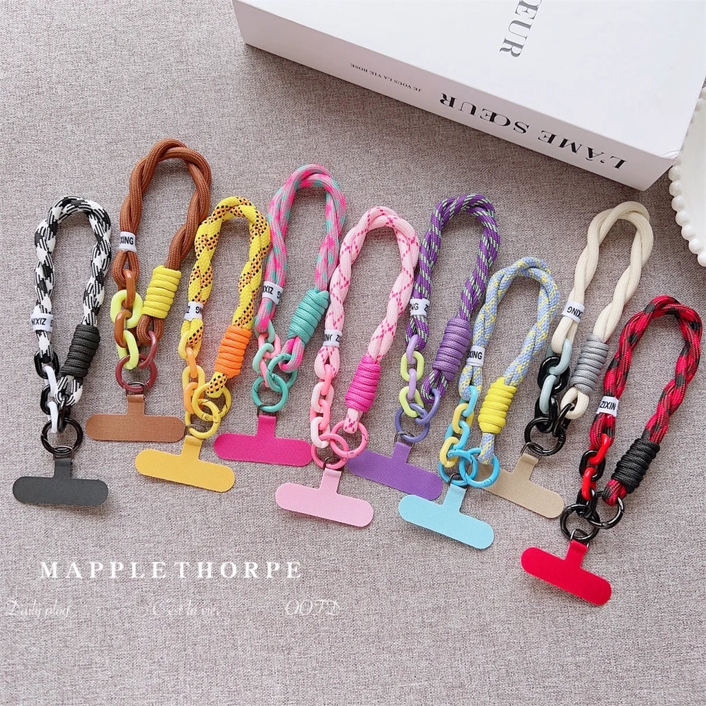 Phone Wrist Strap with Keychain Pendant