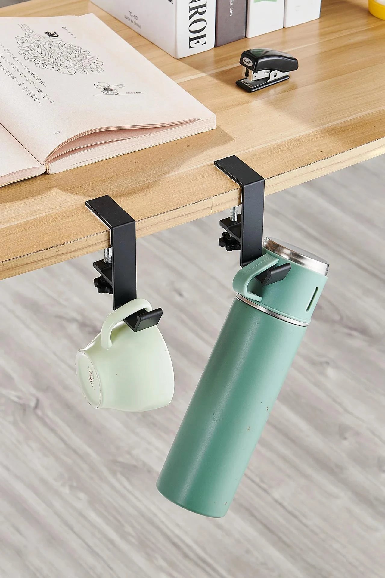Under Desk Hook & Headphone Stand