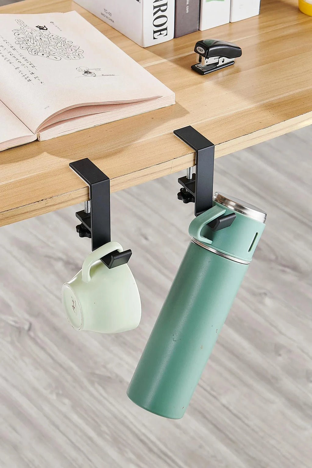 Multi-Function Desk Edge Headphone & Bag Hook