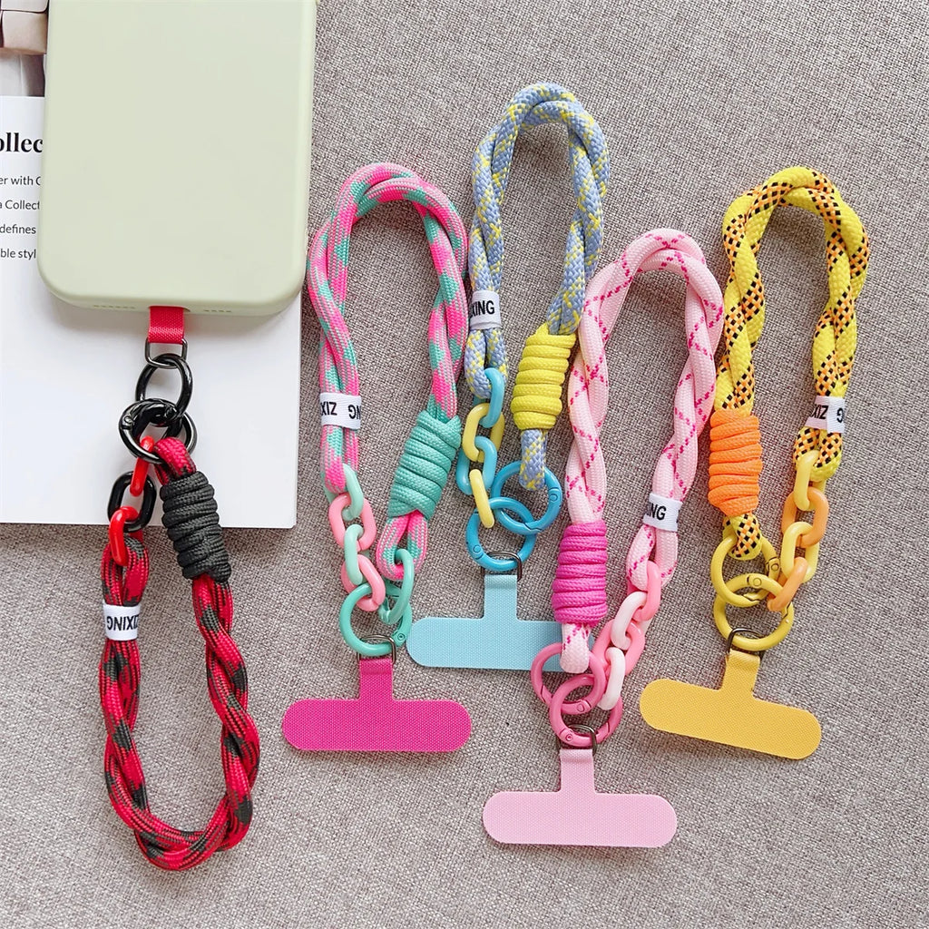 Phone Wrist Strap with Keychain Pendant