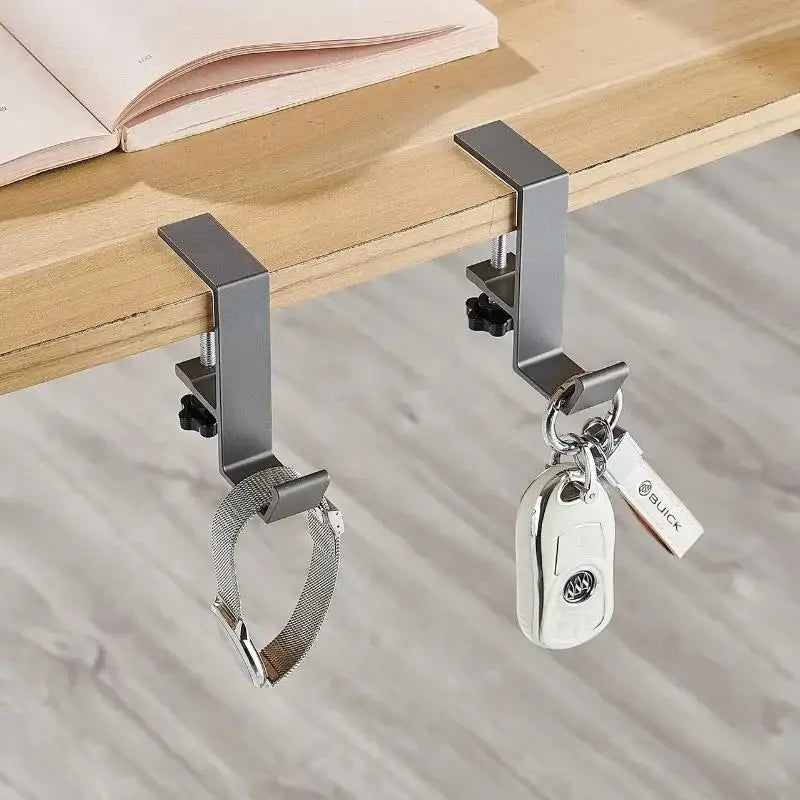 Multi-Function Desk Edge Headphone & Bag Hook