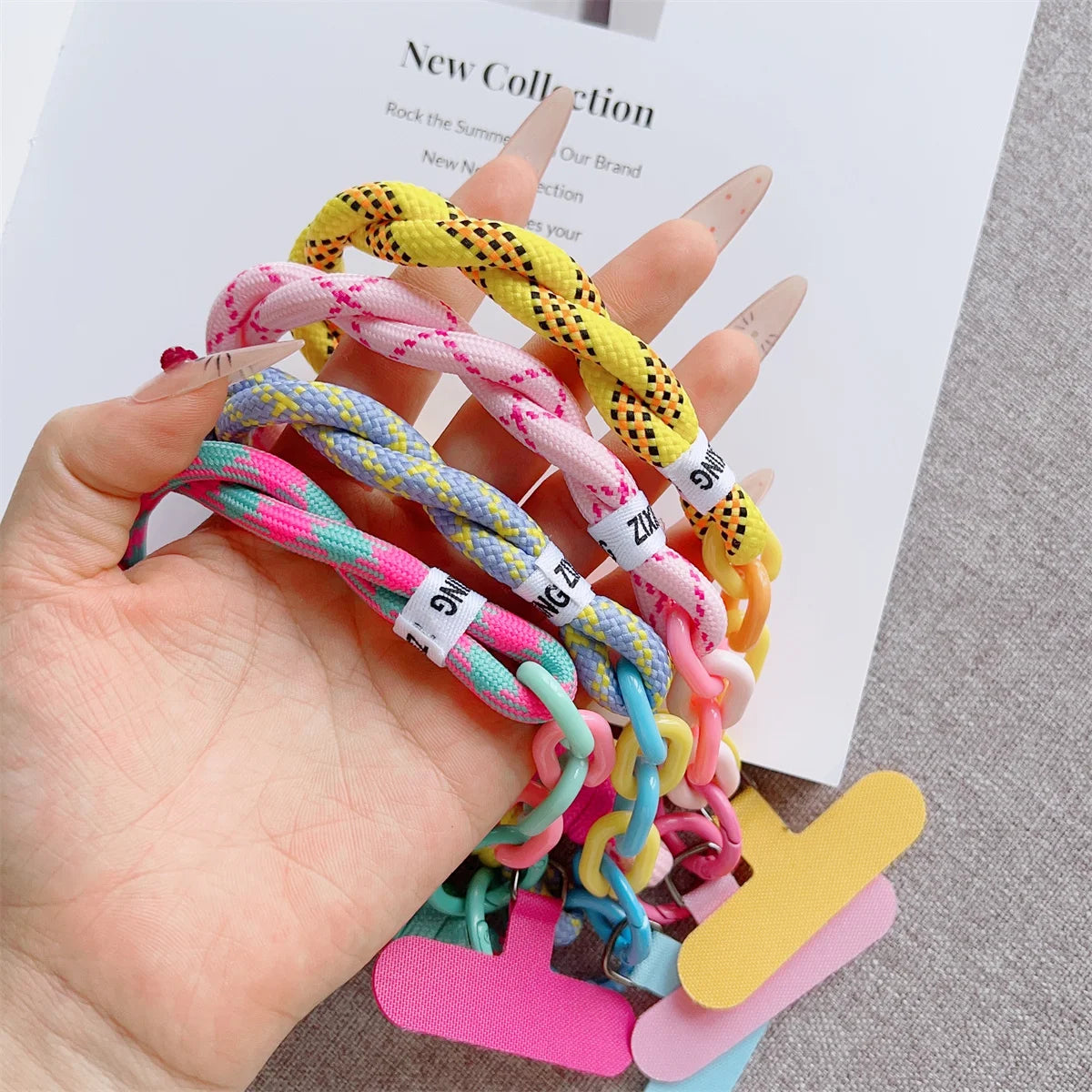 Phone Wrist Strap with Keychain Pendant